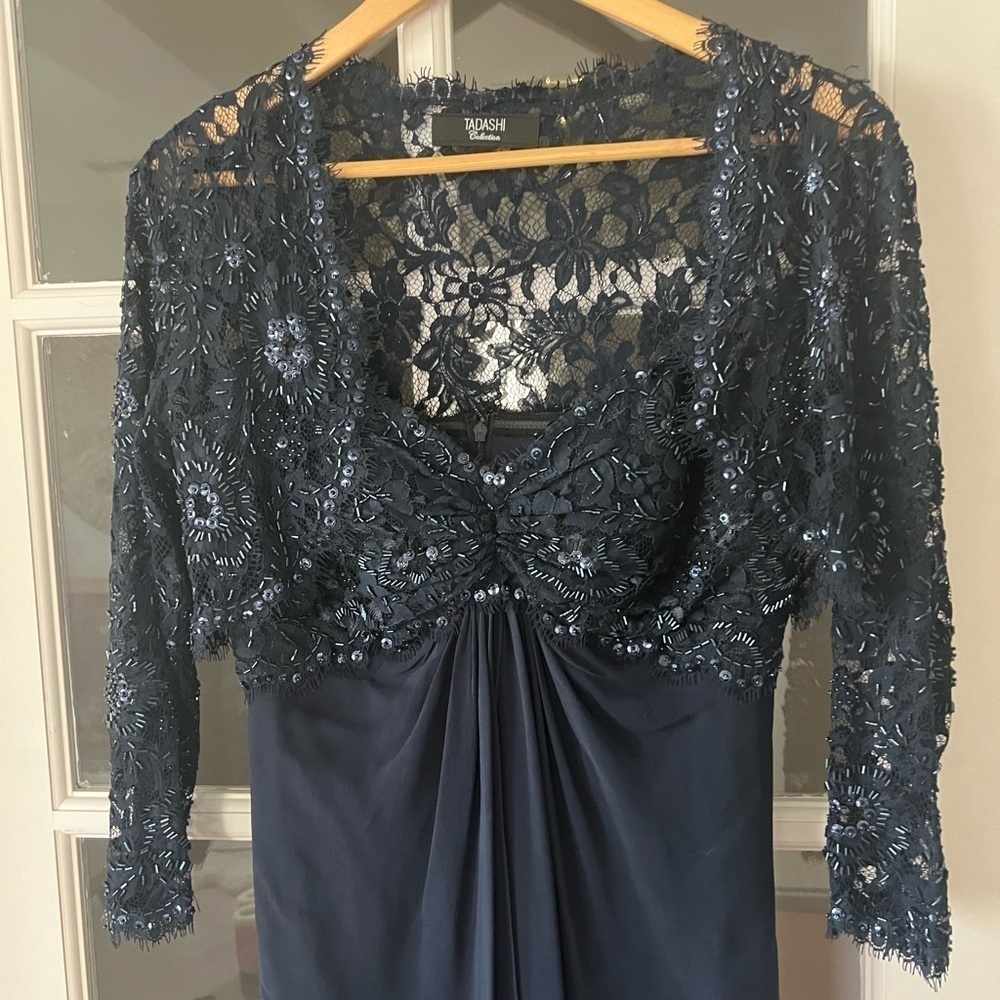 Tadashi Gown with Embellishment Bolero - size 6